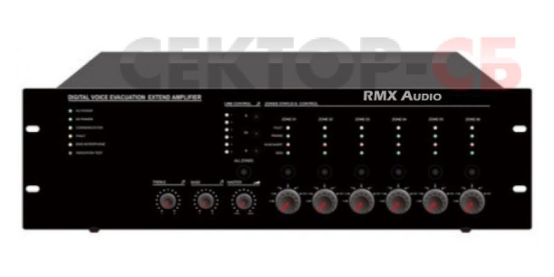 EVAC-R5500E RMX Audio Трансляционный микшер-усилитель с блоком управления
