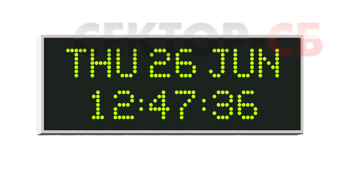 4530N.05.G.S.PoE WHARTON Вторичные цифровые часы с календарем