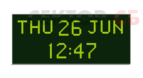 4520N.12.G.DS.UK WHARTON Двусторонние цифровые часы с календарем