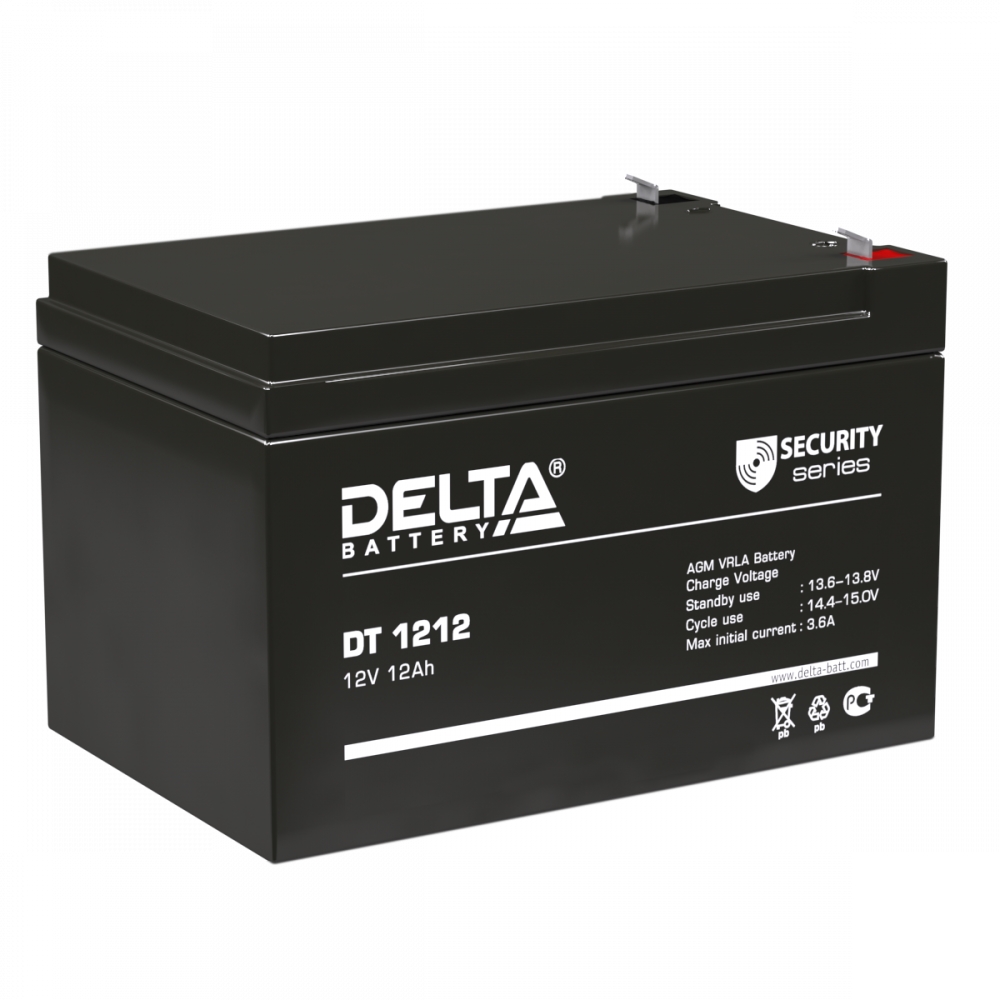 DT-1212 Delta Аккумулятор 12 В, 12 A/ч