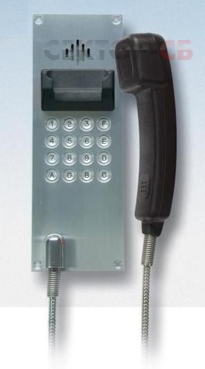 FernTel-W FHF Встраеваемый промышленный всепогодный телефон с клавиатурой и армированным шнуром