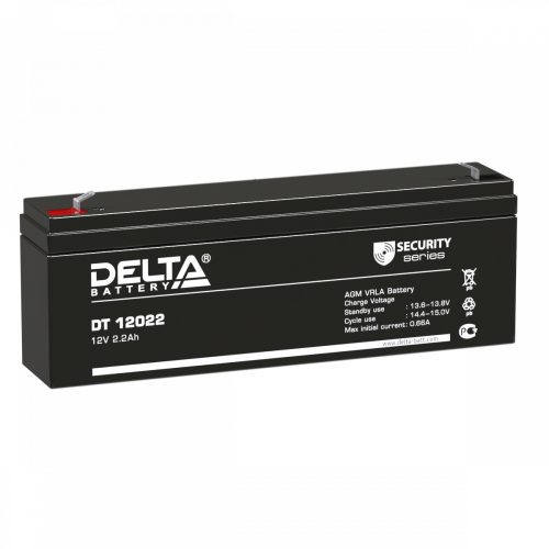 DT-12022 Delta Аккумулятор 12 В, 2,2 A/ч