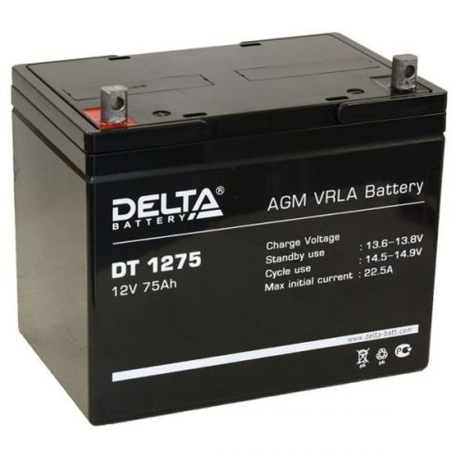 DT-1275 Delta Аккумулятор 12 В, 75 A/ч