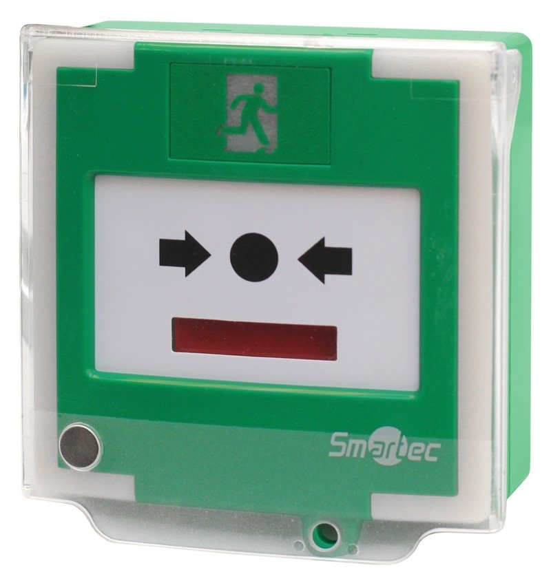 ST-ER126DMLS-GN: Устройство разблокировки двери с восстанавливаемой кнопкой активации
