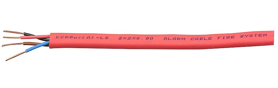 КСВЭВнг(А)-LS 2x2x0,64 КРОМКАБЕЛЬ Негорючий экранированный симметричный кабель парной скрутки для охранно-пожарной сигнализации