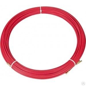 Протяжка кабельная REXANT (мини УЗК в бухте), стеклопруток, d=3,5 мм 3 м, красная (47-1003): Протяжка кабельная