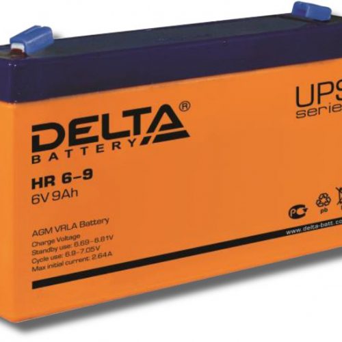 Delta HR 6-9: Аккумулятор герметичный свинцово-кислотный