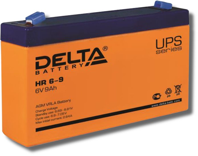 Delta HR 6-9: Аккумулятор герметичный свинцово-кислотный