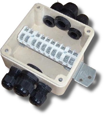 КСП-10 210х200х80: Коробка пластмассовая соединительная с зажимами