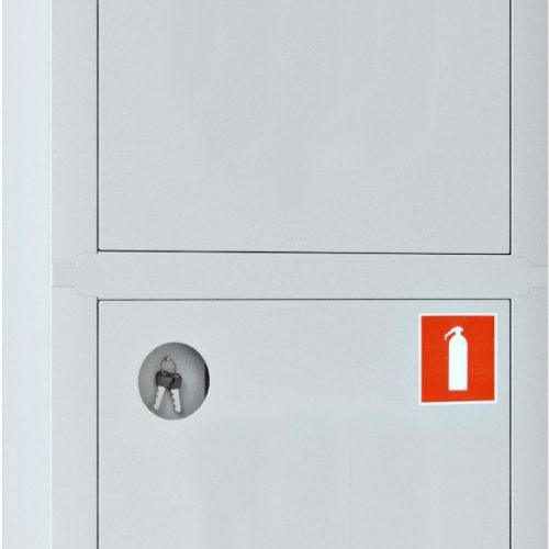 Ш-ПК-О-003ВЗБ (ПК-320ВЗБ): Шкаф пожарный встраиваемый закрытый белый