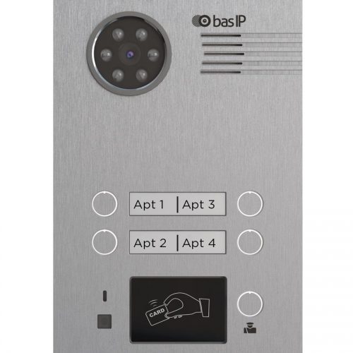 BA-04BD SILVER: Вызывная панель подъездного IP-домофона