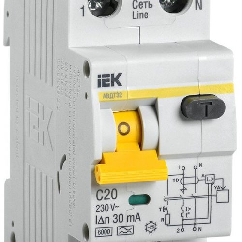 АВДТ 32 C20 (MAD22-5-020-C-30): Автоматический выключатель дифференциального тока