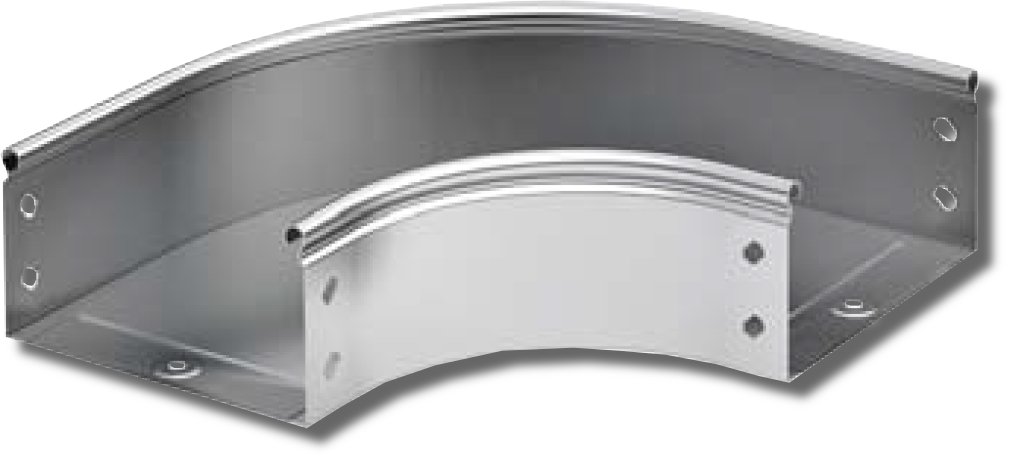 Угол CPO 90 горизонтальный 90° 600х50 (36001K): Угол горизонтальный в комплекте с крепежными элементами и соединительными пластинами, необходимыми для монтажа