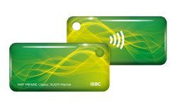 RFID-Брелок ISBC Em-marine + Mifare Classic 1K (Зелёный): Комбинированный брелок