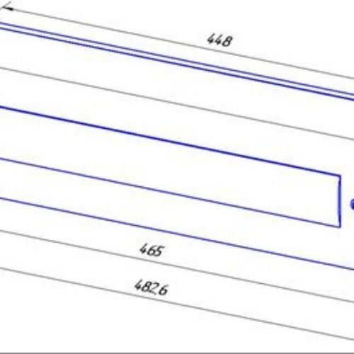 NT PANEL ASSEMBLY 3U G, серая (127794): Панель монтажная 19" с DIN-рейкой и крышкой