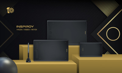 Huion представляет новые графические планшеты Inspiroy H420X, H580X и H610X