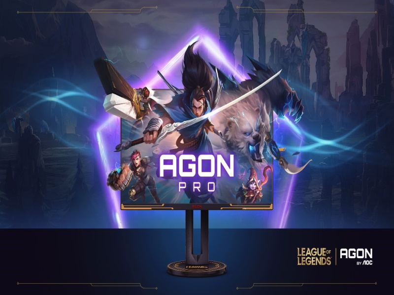 AGON by AOC представляет AGON PRO AG275QXL – первый в мире официальный игровой монитор для League of Legends￼