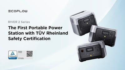 Зарядные станции EcoFlow RIVER 2 получили сертификат TÜV Rheinland