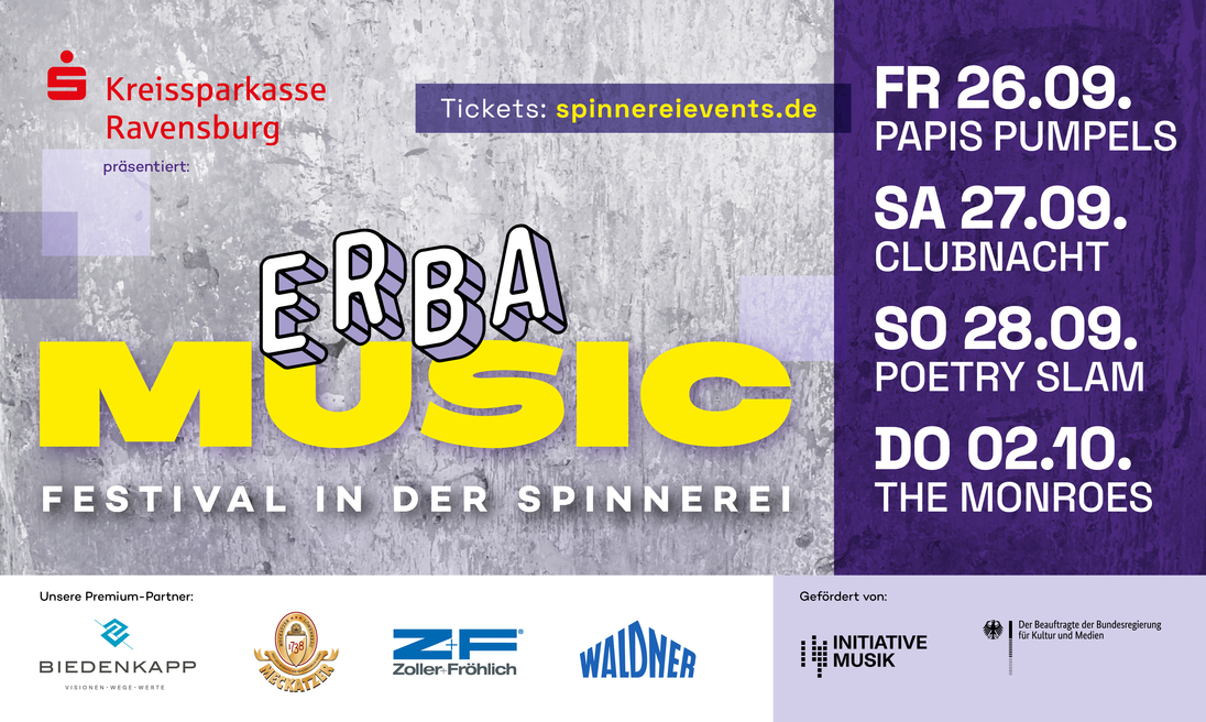 Event image for ERBA MUSIC Festival in der Spinnerei