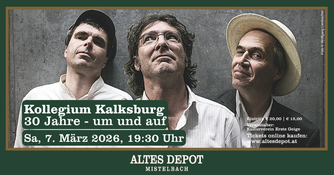 Event image for KOLLEGIUM KALKSBURG: 30 Jahre - um und auf