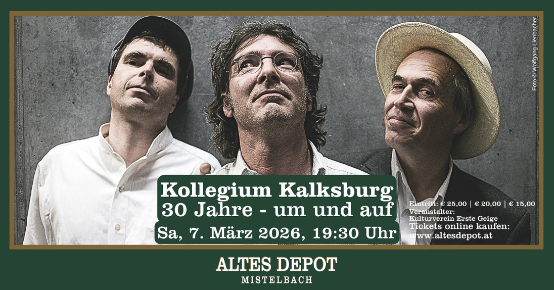 Event image for KOLLEGIUM KALKSBURG: 30 Jahre - um und auf