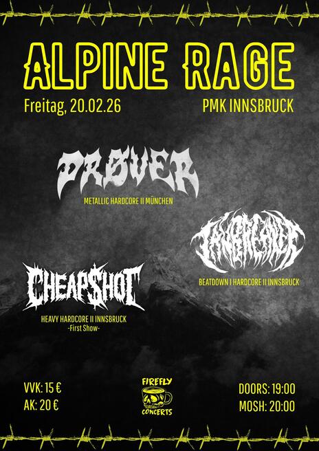 Event image for Alpine Rage (Hardcore / Metalcore Fest)