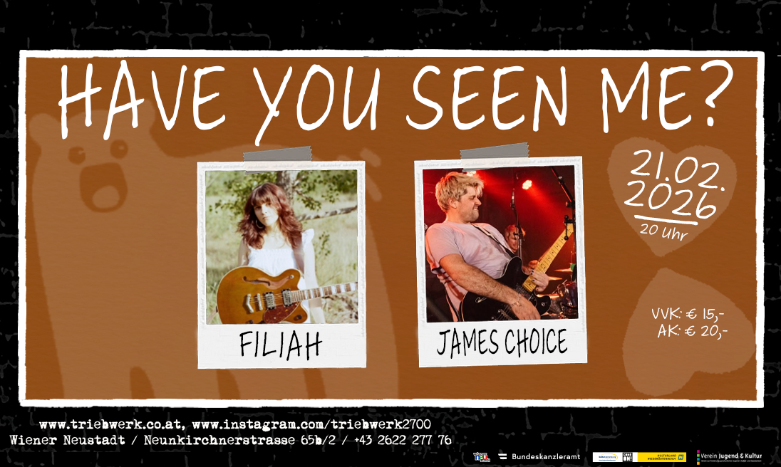 Event image for FILIAH // JAMES CHOICE