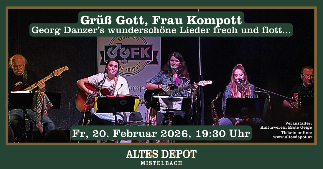 Event image for Grüß Gott, Frau Kompott