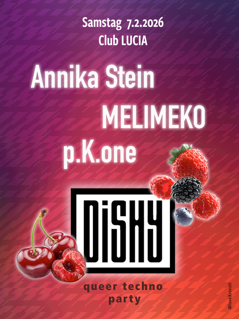 Event image for dishy w/ MELIMEKO, Annika Stein, p.K.one