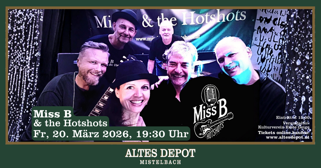 Event image for Miss B & the Hotshots