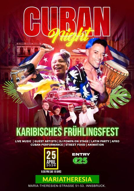 Event image for CUBAN NIGHT  I Karibisches Frühlingsfest 
