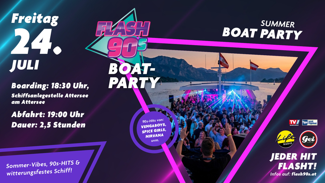 Event image for Flash 90s Boat Party 