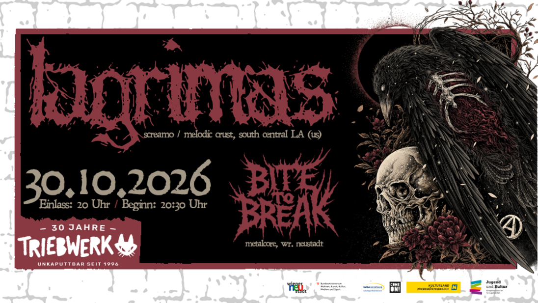 Event image for Lagrimas (us) / Bite To Break