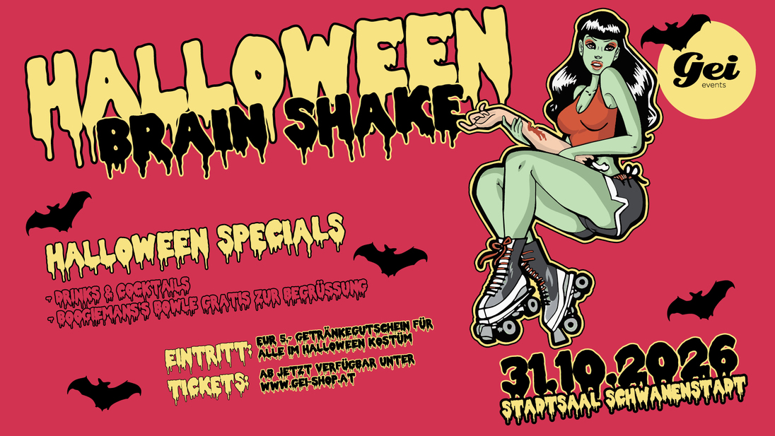 Event image for Halloween Brain Shake im Stadtstaal Schwanenstadt