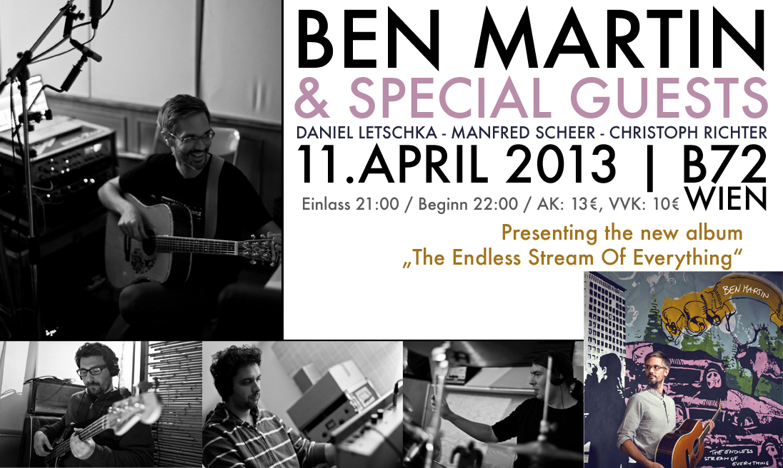 Event image for Ben Martin Albumrelease Show