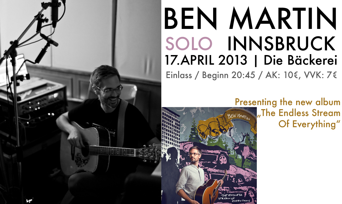 Event image for Ben Martin Solo