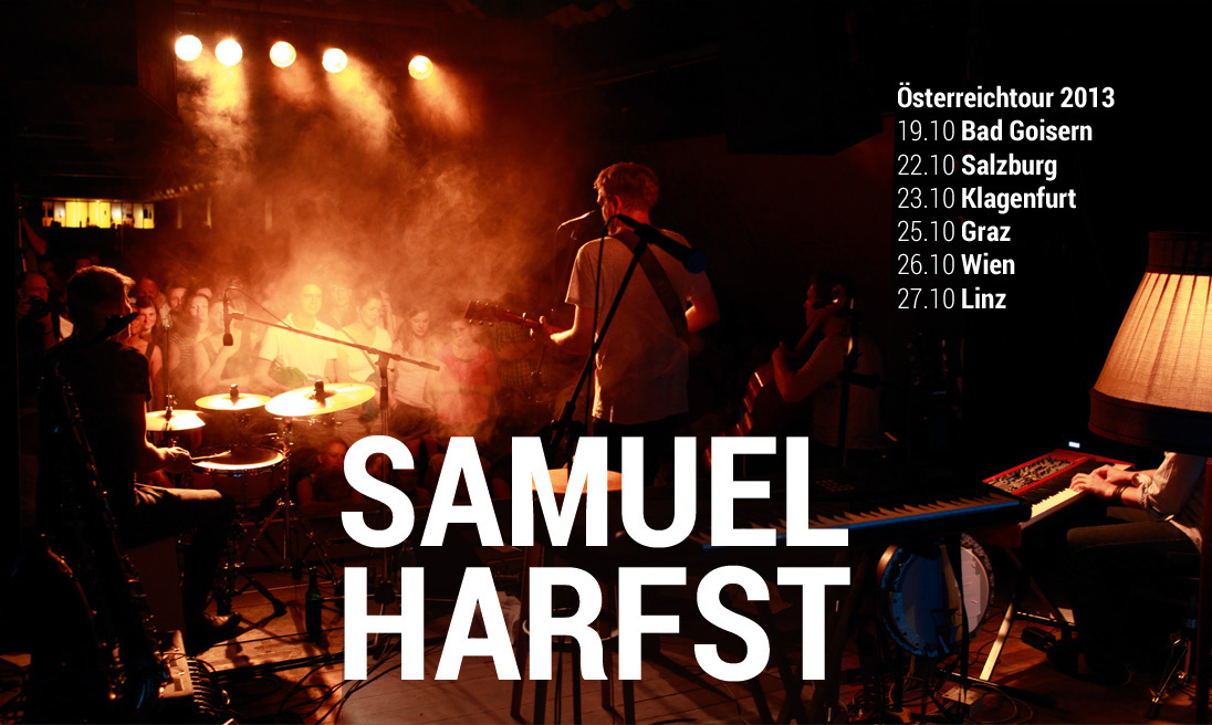 Event image for 27. Okt'13 SAMUEL HARFST live in Linz