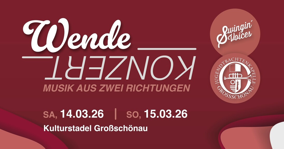 Event image for Konzert der Jugendtrachtenkapelle Großschönau und der S[w]ingin‘ Voices