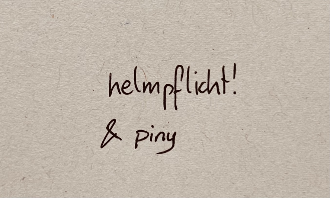 Event image for helmpflicht! & piny