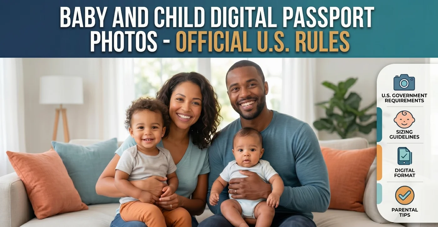 Baby and Child Digital Passport Photos — 2026 Official U.S. Rules