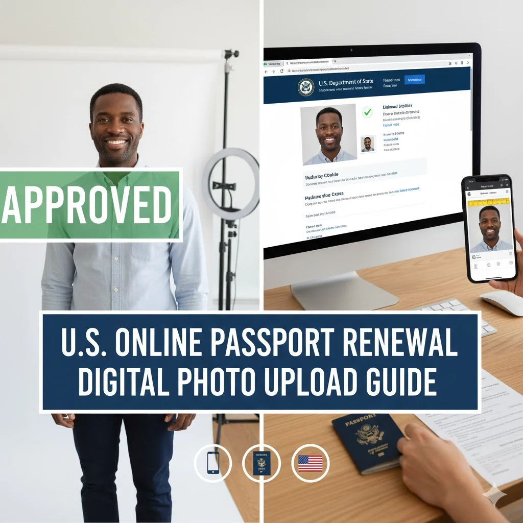 U.S. Online Passport Renewal: Digital Photo Upload Guide
