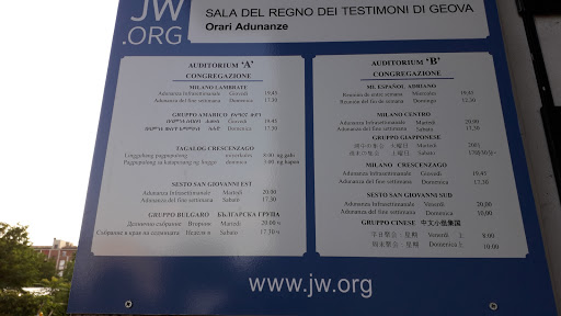 Sala del Regno dei Testimoni di Geova