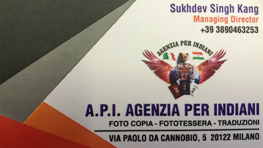 API - Agenzia Per Indiani di Kang Sukhdev