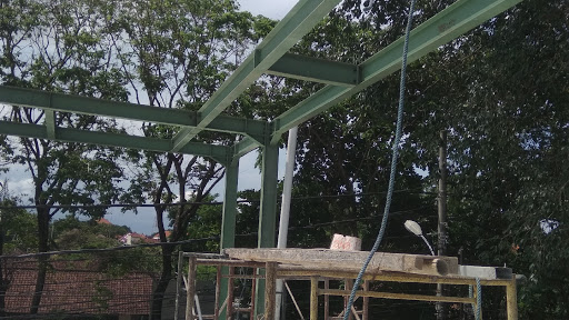 kontruksi baja dan canopi
