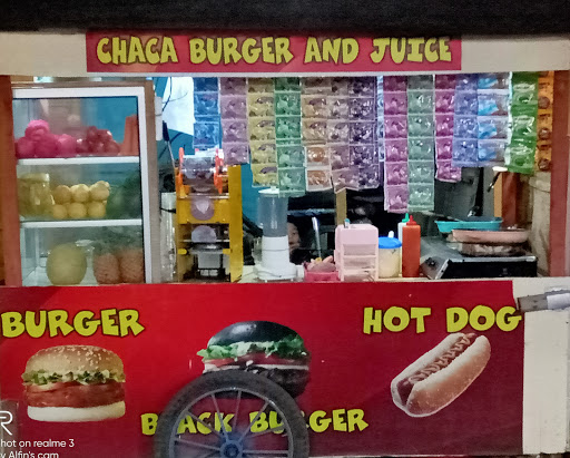 Chaca burger and juice