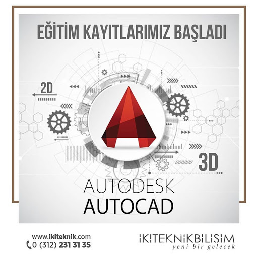 İkiTeknik Bilişim Eğitim Ankara AutoCAD, Catia, Solidworks, CNC, 3DS max, Animasyon, Yazılım Kursları, robotik kodlama kursu ve ardunio kursu