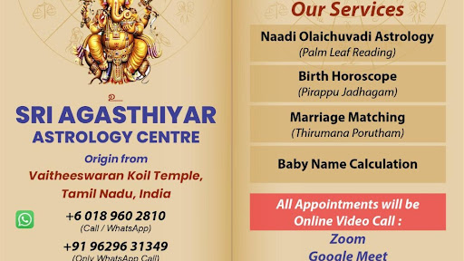Agasthiyar Astrology Centre-Naadi Olaichuvadi astrology,Palm Leaf Reading,Horoscope,Marriage match