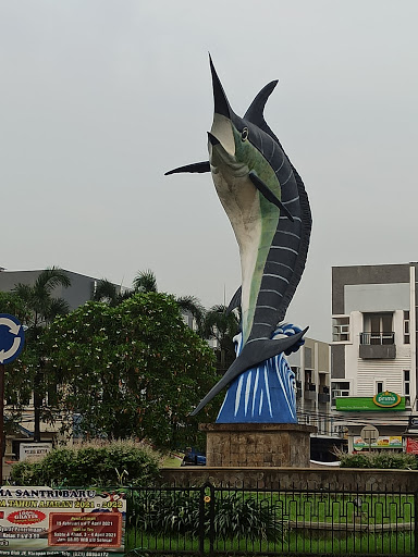 Patung ikan merlin harapan indah