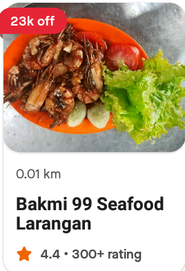 Bakmi 99 seafood larangan