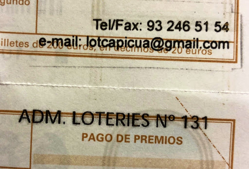 administracion loterias 131 - "Cap i Cua"